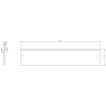 Dulap Mexen Rivel de baie 100 cm cu lavoar Vela, 2 sertare, canelat, gri mat/alb mat - 91A20-10047-2-BFF62-W23M01