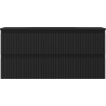 Mexen Rivel dulap baie 100 cm cu chiuvetă Vela, 2 sertare, fronturi canelate, negru mat - 91A20-10047-2-BFF71-W23M71