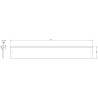 Mexen Rivel dulap baie 140 cm cu chiuvetă Vela, 2 sertare, canelat, alb mat - 91A20-14047-2-BFF01-W23M01