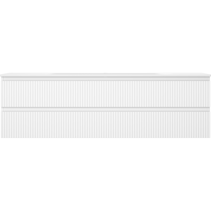 Mexen Rivel dulap baie 160 cm cu lavoar Vela, 2 sertare, în relief, alb mat - 91A20-16047-2-BFF01-W23M01