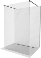 Mexen Kioto perete de duș de sine stătător 100 x 200 cm, transparent 8 mm, Neagră - 800-100-002-70-00