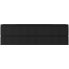 Mexen Rivel dulap de baie 160 cm cu chiuvetă Vela, 2 sertare, canelată, negru mat - 91A20-16047-2-BFF71-W23M71