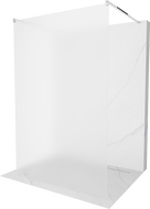 Mexen Kioto szabadonálló zuhanyfal 100 x 200 cm, Savmart 8 mm, Króm - 800-100-002-01-30