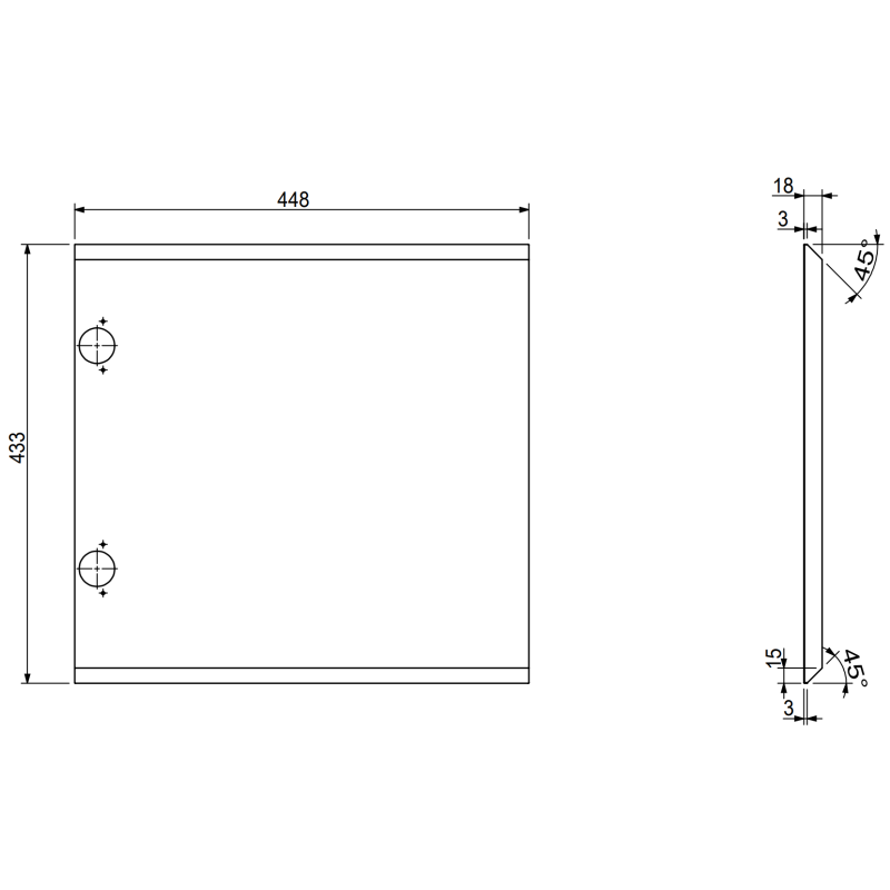 Mexen Orio dulap baie 45 cm cu lavoar Otis, 1 ușă, gri mat/alb mat - 91A11-04547-1-BF62-W18M01
