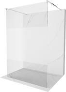 Mexen Kioto perete de duș de sine stătător 100 x 200 cm, transparent/Înghețat 8 mm, Crom - 800-100-002-01-35