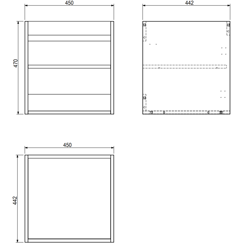 Mexen Rivel dulap baie 45 cm cu lavoar Vela, 1 ușă, canelat, alb mat - 91A21-04547-1-BF01-W23M01