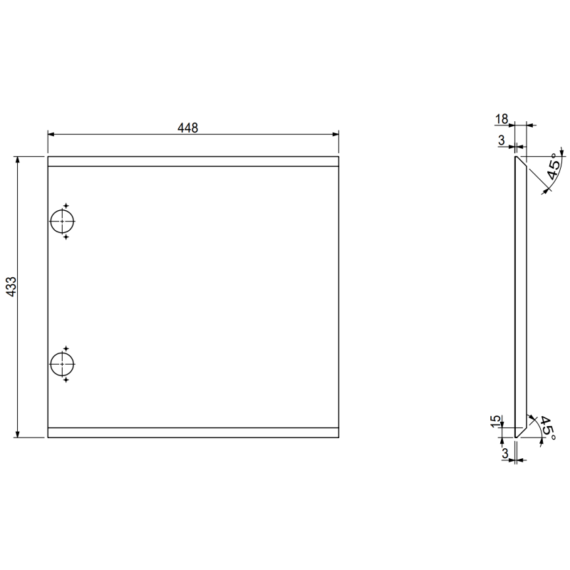 Dulap baie Mexen Rivel 45 cm cu chiuvetă Vela, 1 ușă, riflat, gri mat/alb mat - 91A21-04547-1-BF62-W23M01