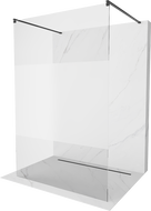Mexen Kioto perete duş liber 110 x 200 cm, transparent/nisip 8 mm, negru - 800-110-002-70-35