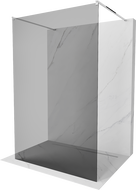 Mexen Kioto szabadonálló zuhanyfal 110 x 200 cm, Sötétszürke, Króm - 800-110-002-01-40