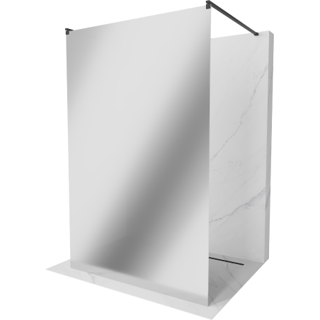 Mexen Kioto perete de duș independent 100 x 200 cm, oglindă 8 mm, negru - 800-100-002-70-50