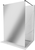 Mexen Kioto perete de duș independent 100 x 200 cm, oglindă 8 mm, negru - 800-100-002-70-50