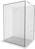 Mexen Kioto Pereți despărțitori pentru duș independent 110 x 200 cm, cadru negru 8 mm, crom - 800-110-002-01-70