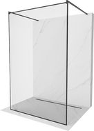 Mexen Kioto perete de duș de sine stătător 100 x 200 cm, transparent/Model negru 8 mm, Neagră - 800-100-002-70-70