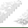 Mexen Kioto perete de duș de sine stătător 120 x 200 cm, transparent/Model alb 8 mm, Crom - 800-120-002-01-97
