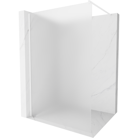 Mexen Kioto Walk-in zuhanyfal 70 x 200 cm, matt 8 mm, fehér - 800-070-101-20-30