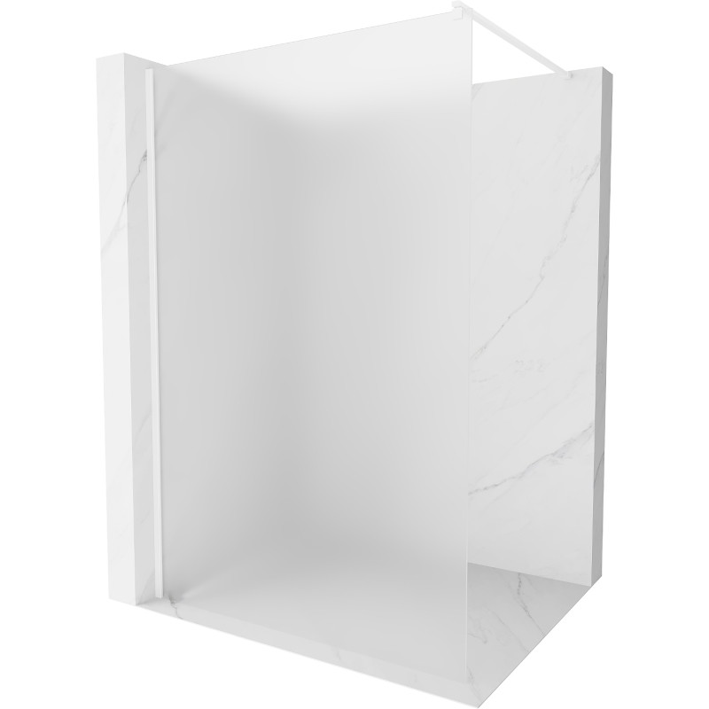 Mexen Kioto Panou de duș Walk-in 90 x 200 cm, mat 8 mm, alb - 800-090-101-20-30