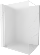 Mexen Kioto perete de duș Walk-in 100 x 200 cm, înghețat 8 mm, alb - 800-100-101-20-30