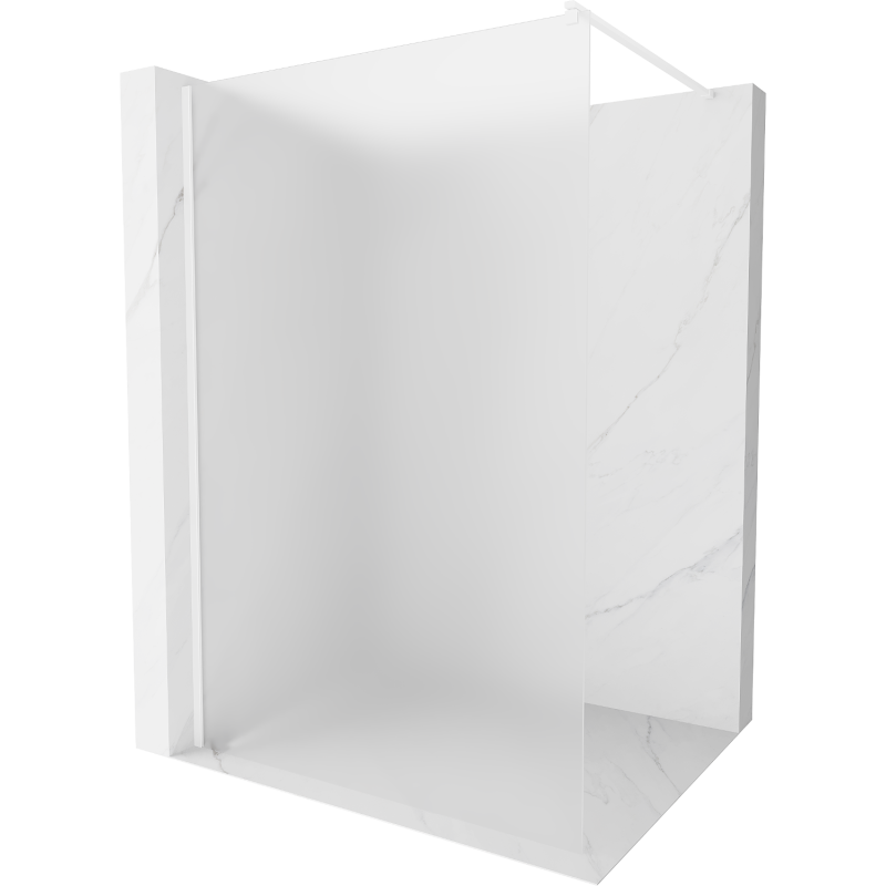 Mexen Kioto perete de duș walk-in 120 x 200 cm, geam sablat 8 mm, alb - 800-120-101-20-30