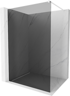 Mexen Kioto Walk-in zuhanyfal 80 x 200 cm, grafit 8 mm, fehér - 800-080-101-20-40