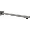 Mexen Cube 40 cm-es fali zuhanykar, szálcsiszolt gun gray - 79112-66