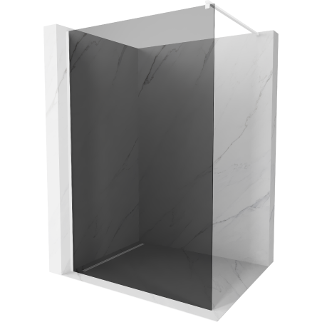 Mexen Kioto zuhanyfal Walk-in 120 x 200 cm, grafit 8 mm, fehér - 800-120-101-20-40