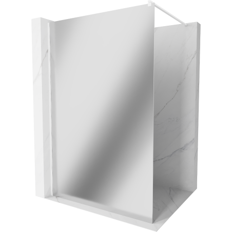 Mexen Kioto Walk-in zuhanyfal 80 x 200 cm, tükör 8 mm, fehér - 800-080-101-20-50