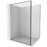 Mexen Kioto perete de duș Walk-in 90 x 200 cm, model negru 8 mm, alb - 800-090-101-20-70
