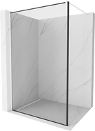 Mexen Kioto zuhanyfal Walk-in 100 x 200 cm, fekete mintás 8 mm, fehér - 800-100-101-20-70
