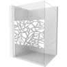 Mexen Kioto walk-in zuhanyfal 80 x 200 cm, fehér minta 8 mm, fehér - 800-080-101-20-85