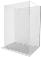 Mexen Kioto perete de duș de sine stătător 120 x 200 cm, transparent 8 mm, Albă - 800-120-002-20-00