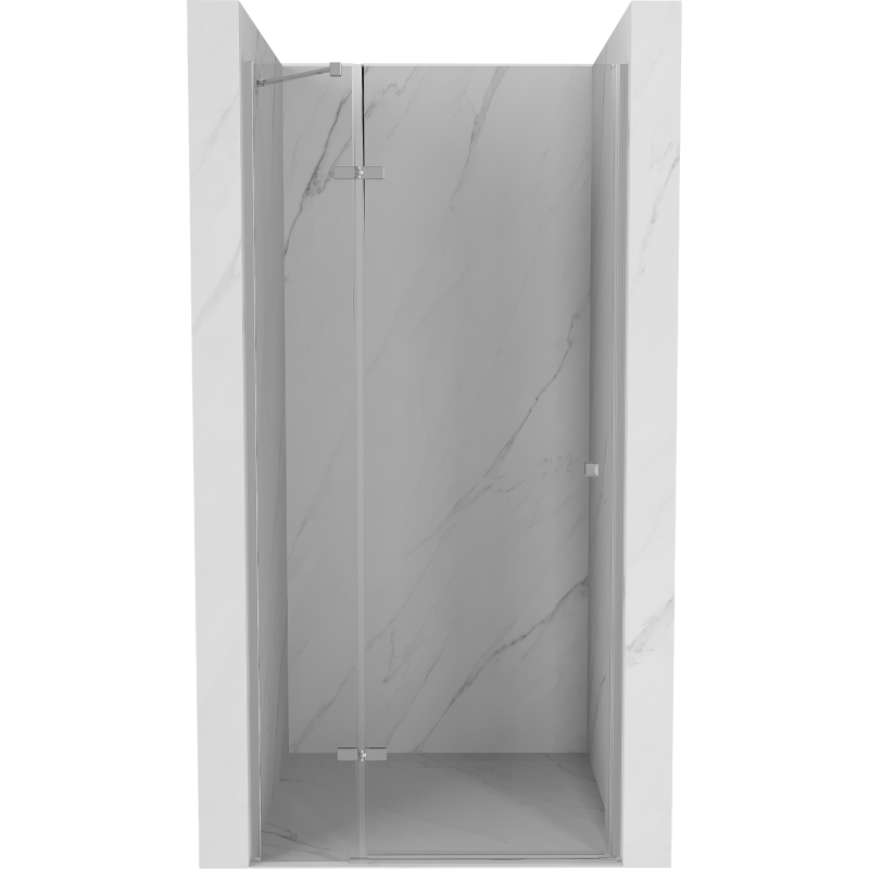 Mexen Roma ușă de duș rabatabilă 90 cm, transparentă, crom - 854-090-000-01-00