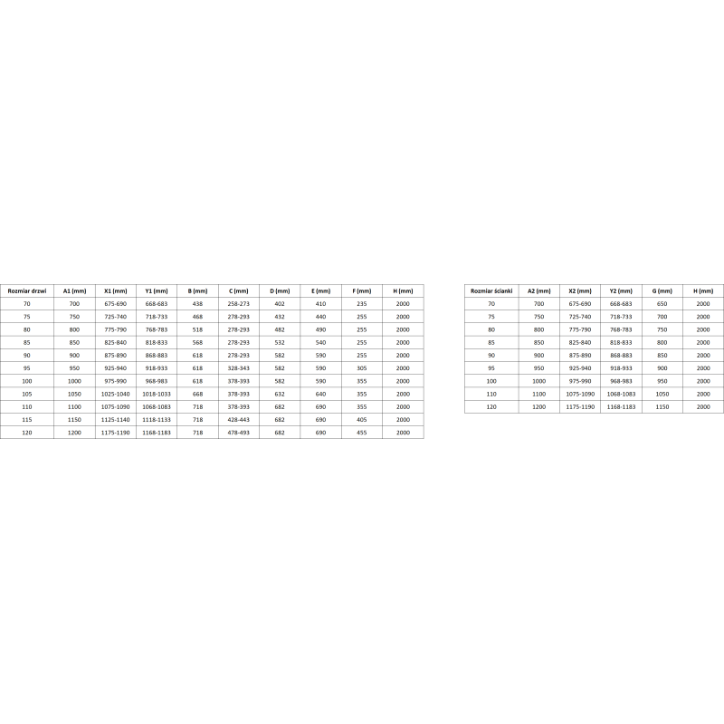 Mexen Mist-H T zuhanykabin nyíló ajtóval bal 110 x 85 cm, átlátszó, arany szálcsiszolt - 8A5T-110-085-55-00-L