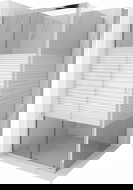 Mexen Apia cabina de duș culisantă 100 x 100 cm, dungi albe, crom - 840-100-100-01-20