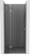 Mexen Roma 80 cm-es, grafit, krómozott, nyíló zuhanyajtó - 854-080-000-01-40