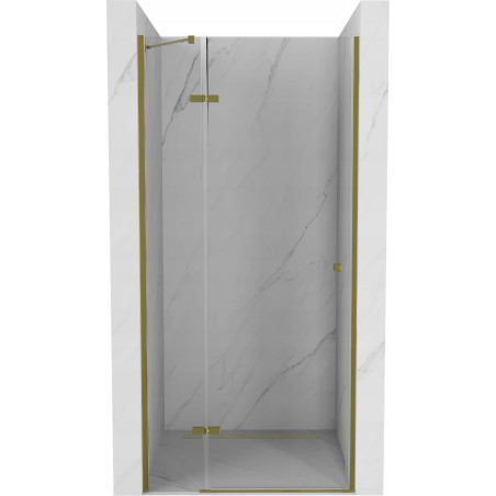 Mexen Roma 70 cm-es nyíló zuhanyajtó, átlátszó, arany - 854-070-000-50-00
