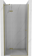 Mexen Roma ușă de duș batantă 80 cm, transparentă, aurie - 854-080-000-50-00