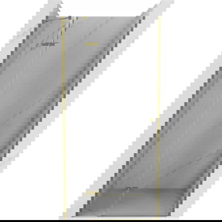Mexen Roma ușă de duș batantă 110 cm, transparentă, aurie - 854-110-000-50-00