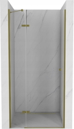 Mexen Roma uși de duș batante 110 cm, transparente, aurii - 854-110-000-50-00
