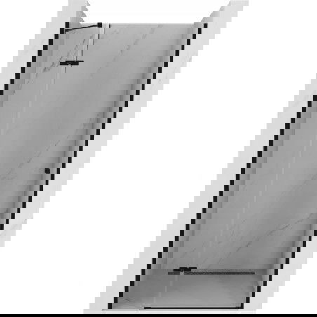Mexen Roma ușa de duș cu balamale 90 cm, transparent, Neagră - 854-090-000-70-00