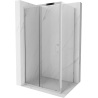 Mexen Apia cabină de duș extensibilă 100 x 80 cm, transparent, Crom - 840-100-080-01-00