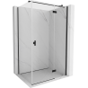 Mexen Mist-H T cabină de duș cu uși batante dreapta 120 x 85 cm, transparent, negru - 8A5T-120-085-70-00-P