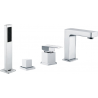Mexen Cube baterie de baie, crom - 72932-00