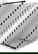 Mexen Apia cabina de duș glisantă 90 x 90 cm, transparentă, neagră - 840-090-090-70-00