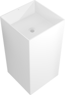 Mexen Xola-2 szabadon álló mosdó konglomerátumból 45 x 45 cm, fehér matt - 26594500