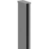 Mexen Uni-I1 Fal melletti profil 8 mm-es zuhanyfalhoz, gun metal - 800-00-95