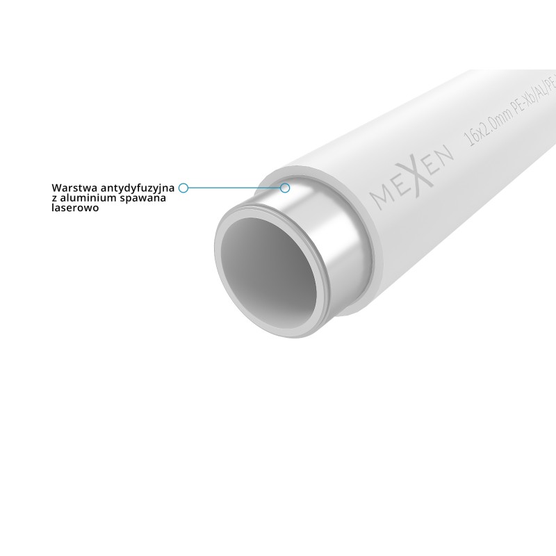 Mexen AL-L țeavă PE-Xb/AL/PE 20 x 2 mm, 100 m - W97101-1620-100