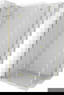 Mexen Roma nyíló zuhanykabin 110 x 70 cm, átlátszó, arany - 854-110-070-50-00