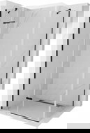 Mexen Roma zuhanykabin nyitható 70 x 110 cm, átlátszó, fekete - 854-070-110-70-00