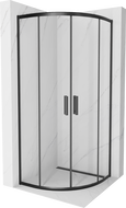 Mexen Rio félköríves zuhanykabin 90 x 90 cm, átlátszó, fekete - 863-090-090-70-00