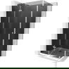 Mexen Roma cabină de duș cu balamale 70 x 100 cm, Grafit, Crom + cadă de duș Flat, Albă - 854-070-100-01-40-4010